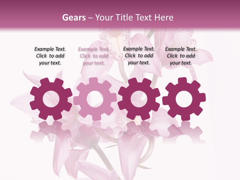 Photography Floral Object PowerPoint Template