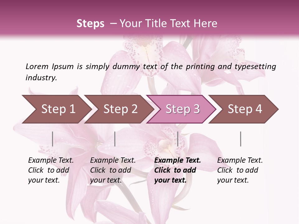 Photography Floral Object PowerPoint Template