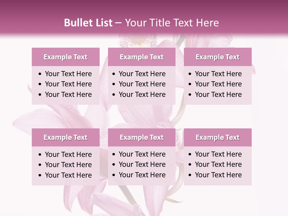 Photography Floral Object PowerPoint Template