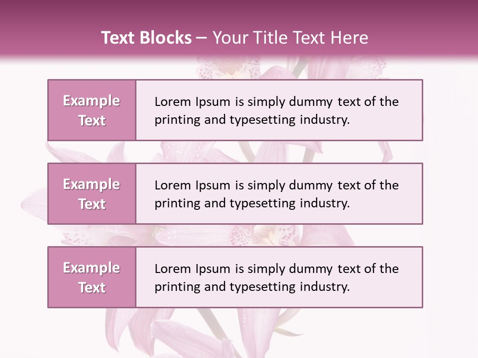 Photography Floral Object PowerPoint Template