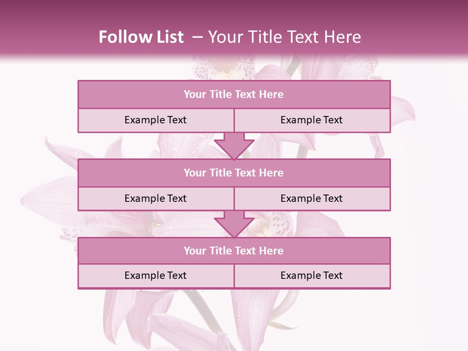 Photography Floral Object PowerPoint Template