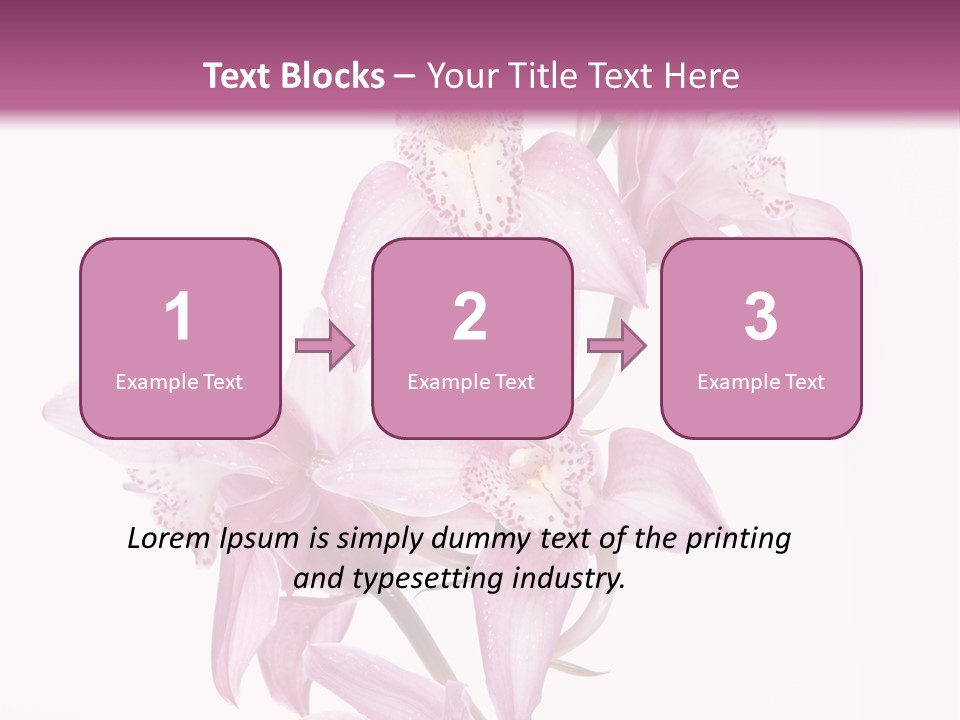 Photography Floral Object PowerPoint Template