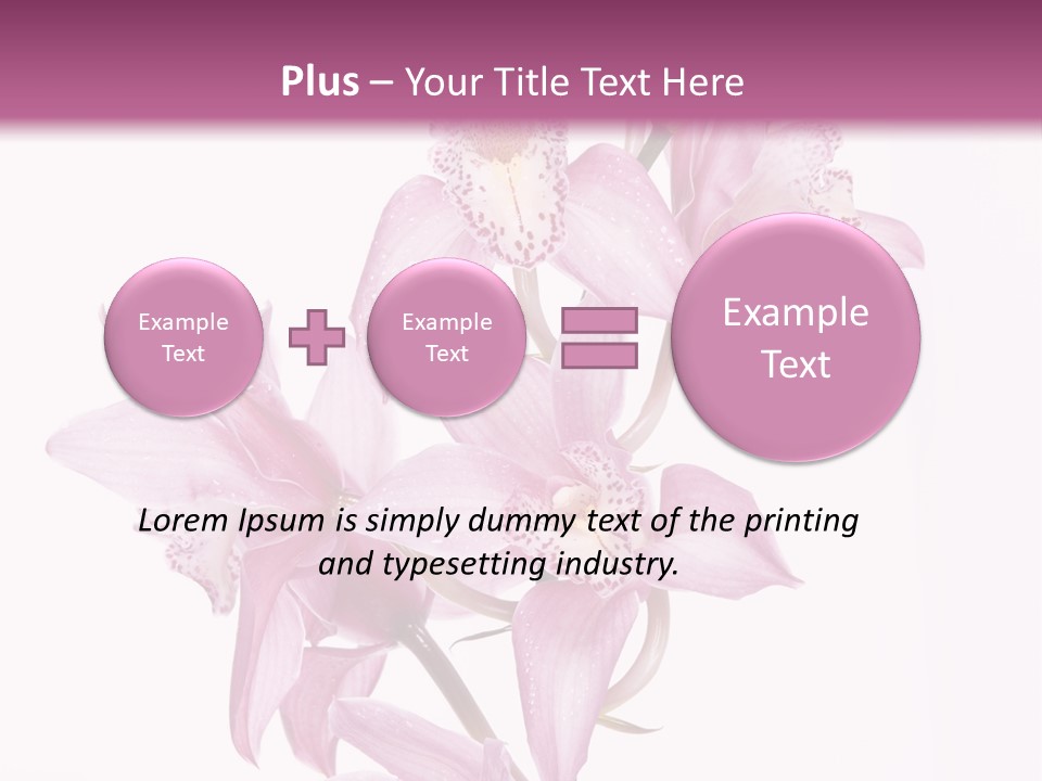 Photography Floral Object PowerPoint Template