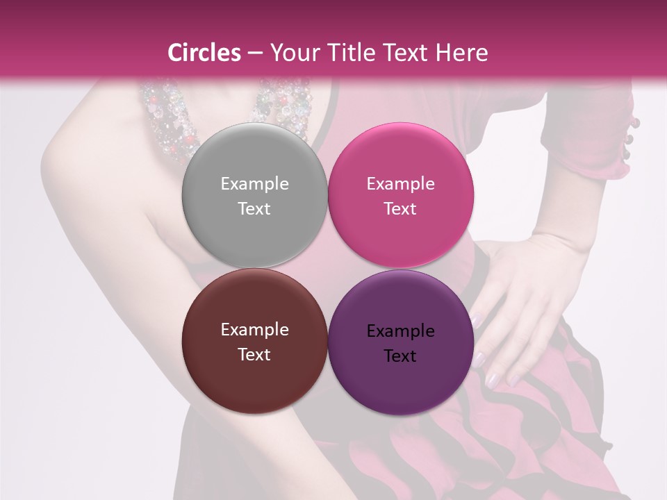 Girl Studio Pose PowerPoint Template