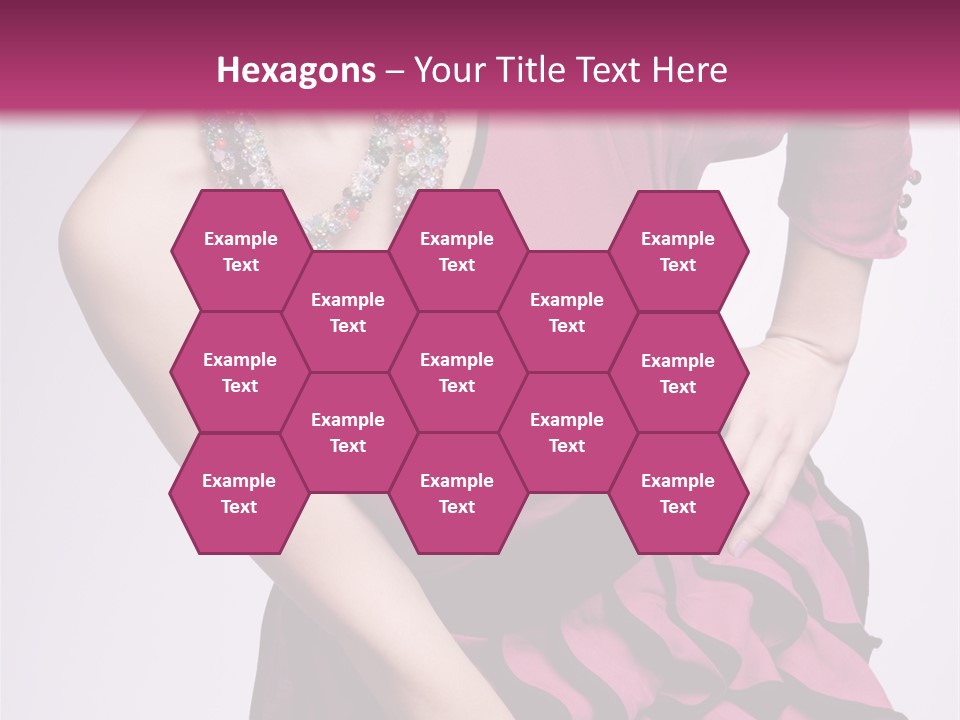 Girl Studio Pose PowerPoint Template