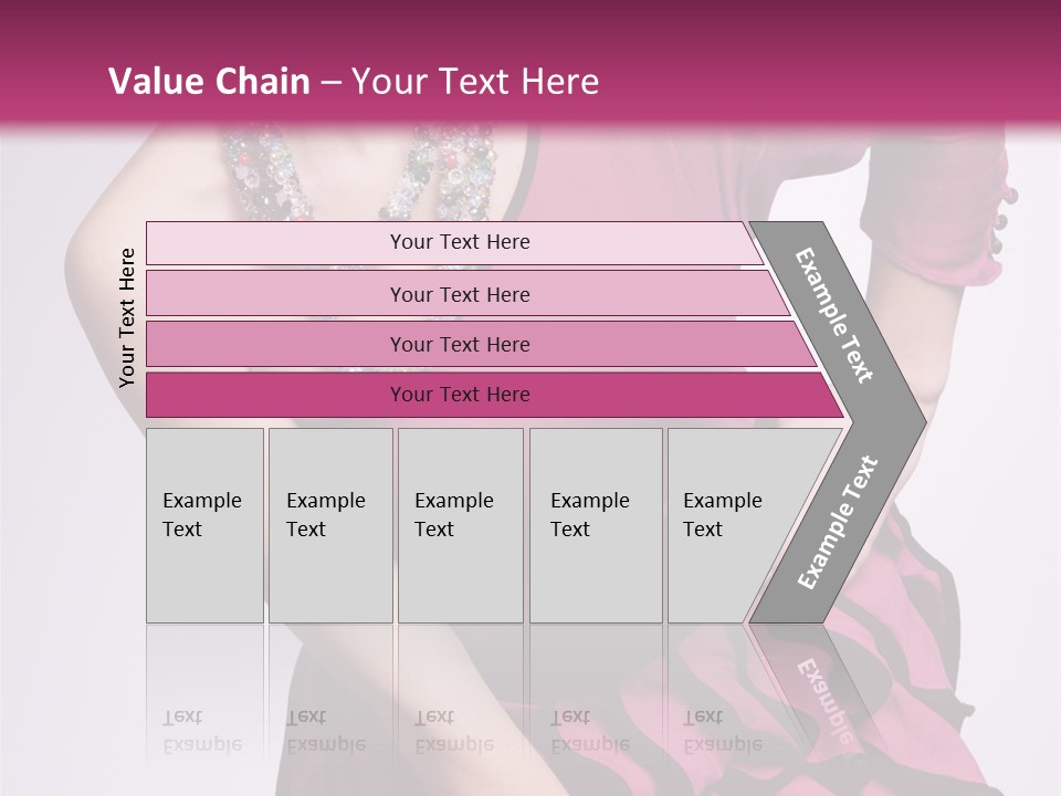 Girl Studio Pose PowerPoint Template