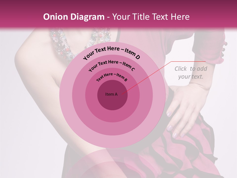 Girl Studio Pose PowerPoint Template