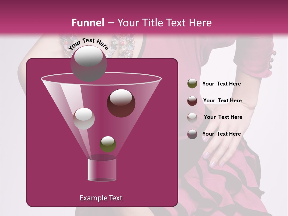 Girl Studio Pose PowerPoint Template