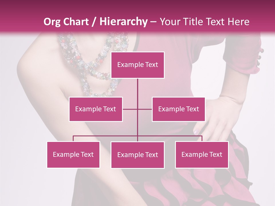 Girl Studio Pose PowerPoint Template