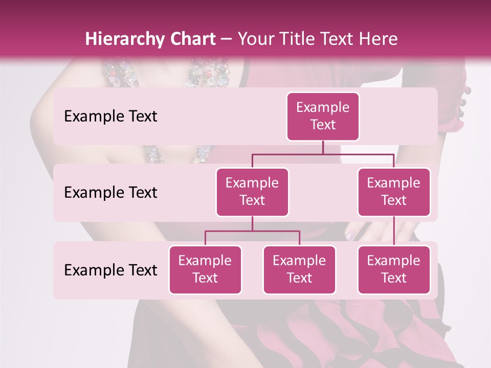 Girl Studio Pose PowerPoint Template