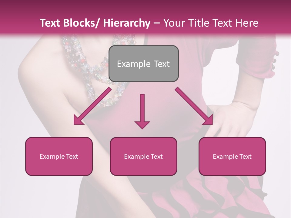 Girl Studio Pose PowerPoint Template