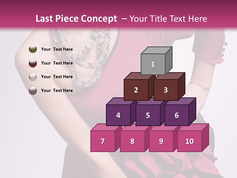 Girl Studio Pose PowerPoint Template