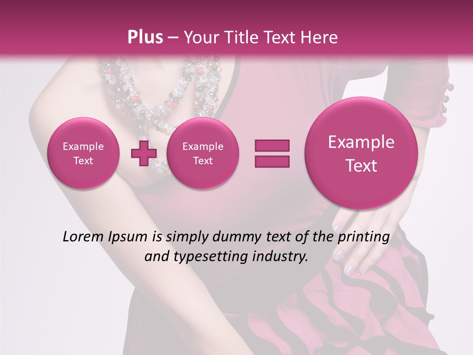 Girl Studio Pose PowerPoint Template