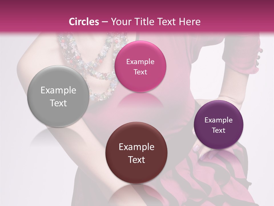 Girl Studio Pose PowerPoint Template