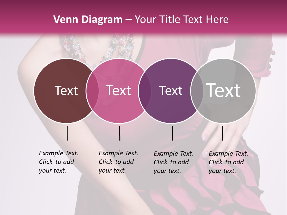 Girl Studio Pose PowerPoint Template