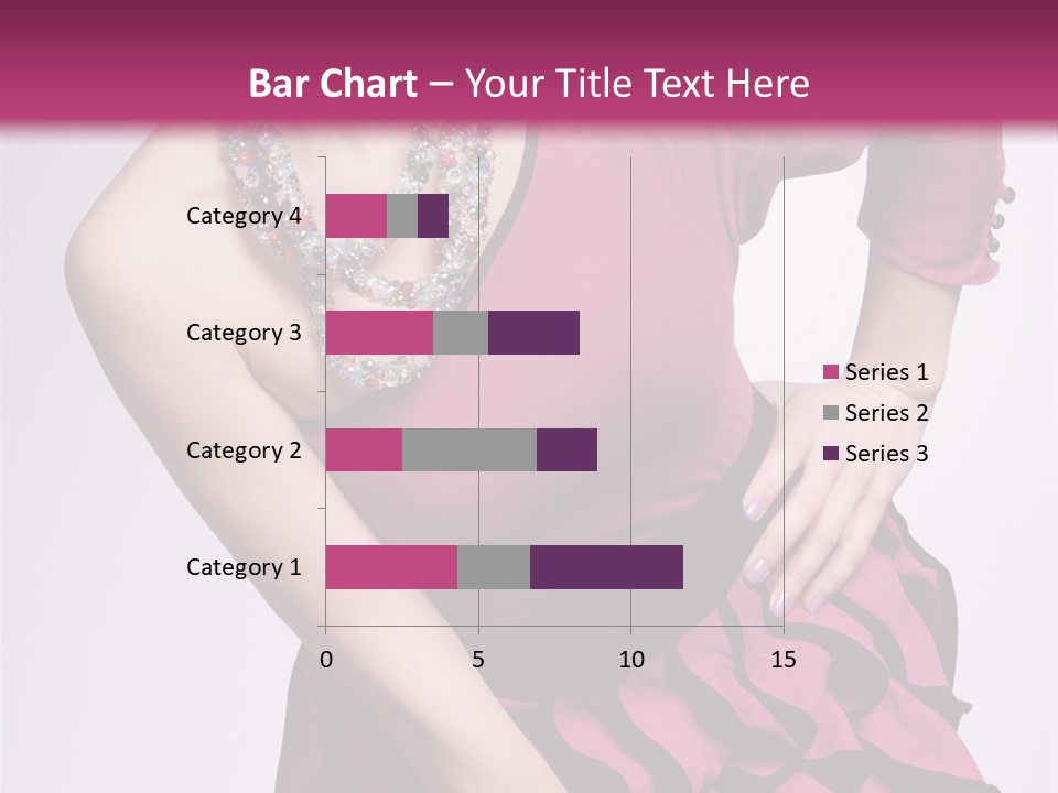 Girl Studio Pose PowerPoint Template