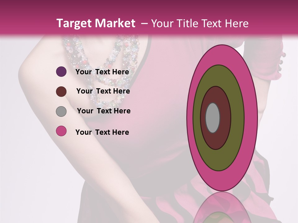 Girl Studio Pose PowerPoint Template