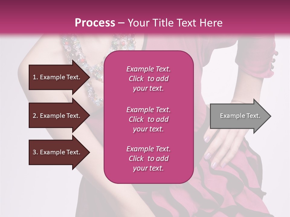 Girl Studio Pose PowerPoint Template