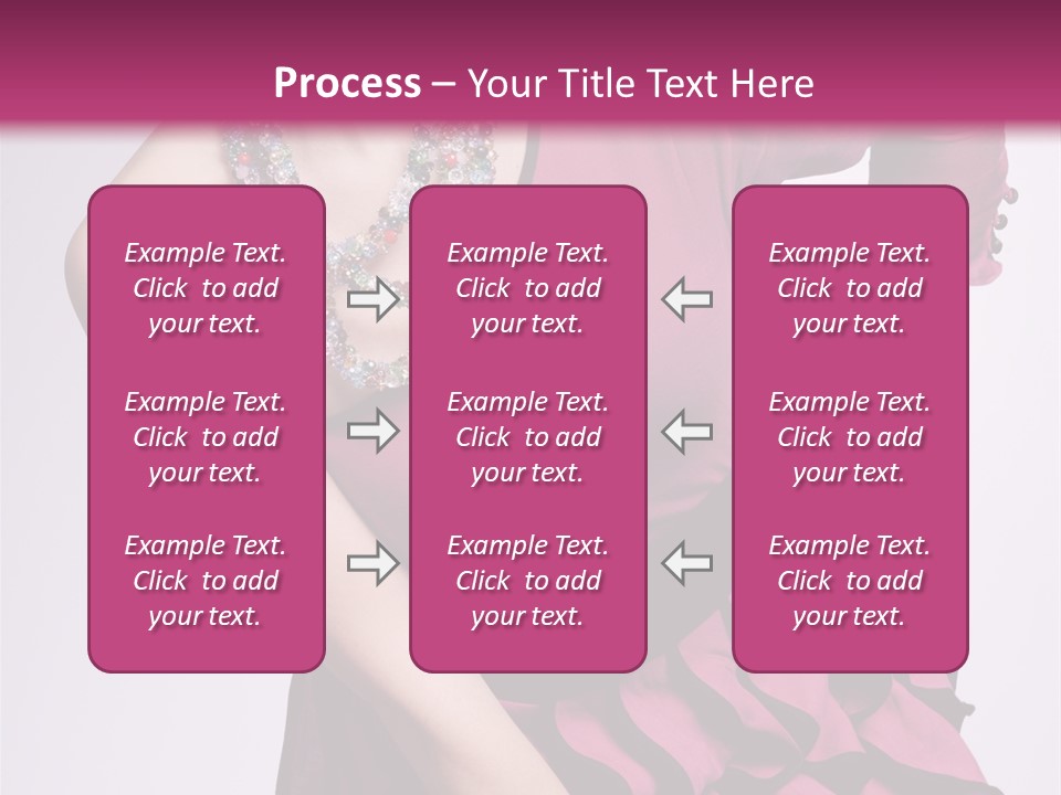 Girl Studio Pose PowerPoint Template