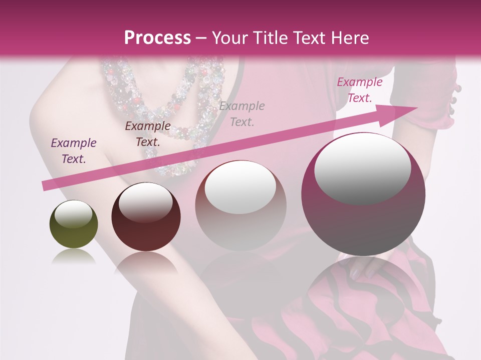 Girl Studio Pose PowerPoint Template