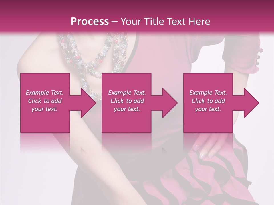 Girl Studio Pose PowerPoint Template
