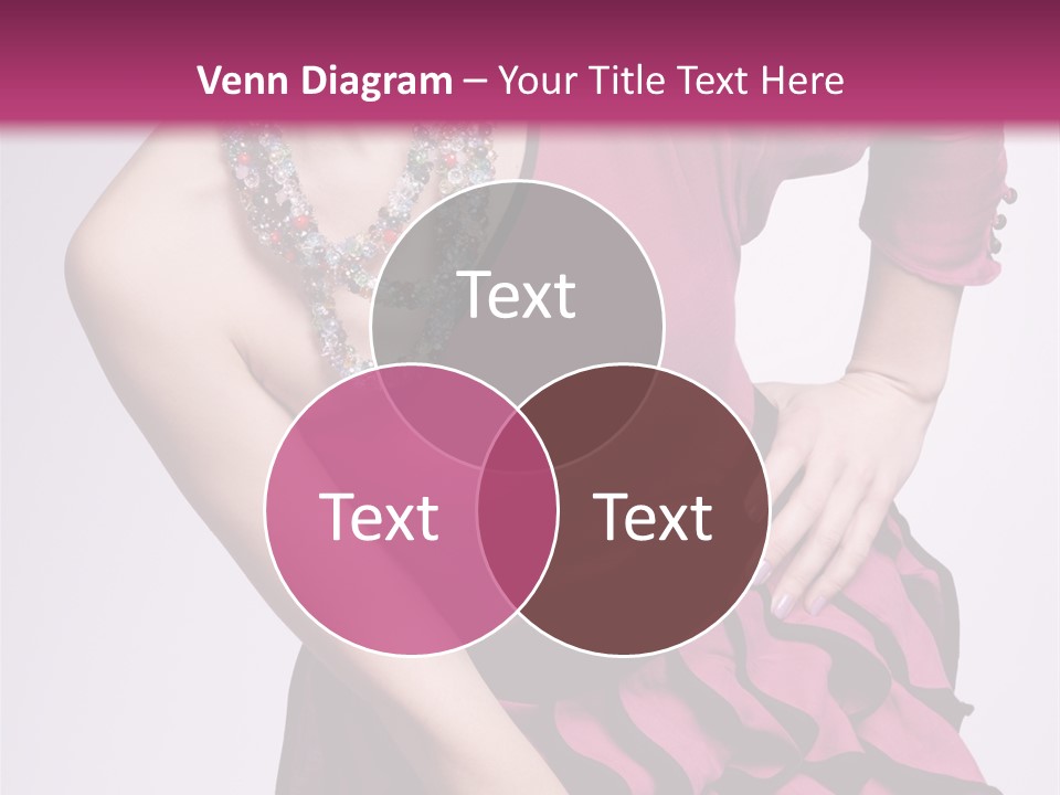 Girl Studio Pose PowerPoint Template