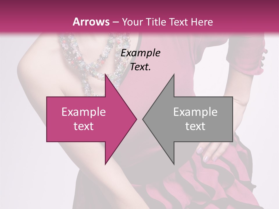 Girl Studio Pose PowerPoint Template