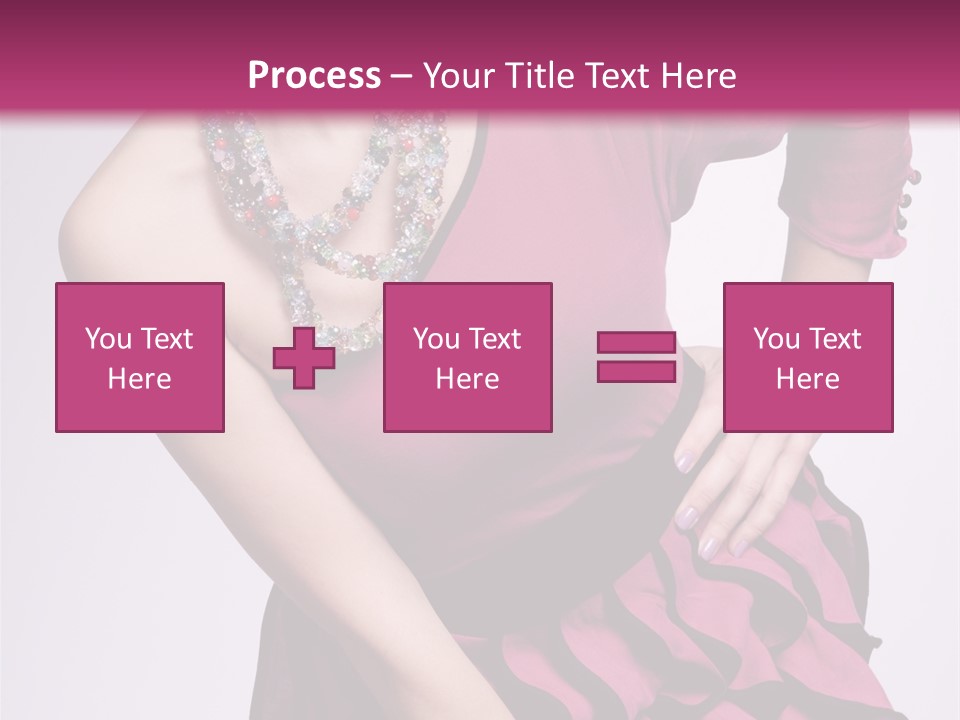 Girl Studio Pose PowerPoint Template