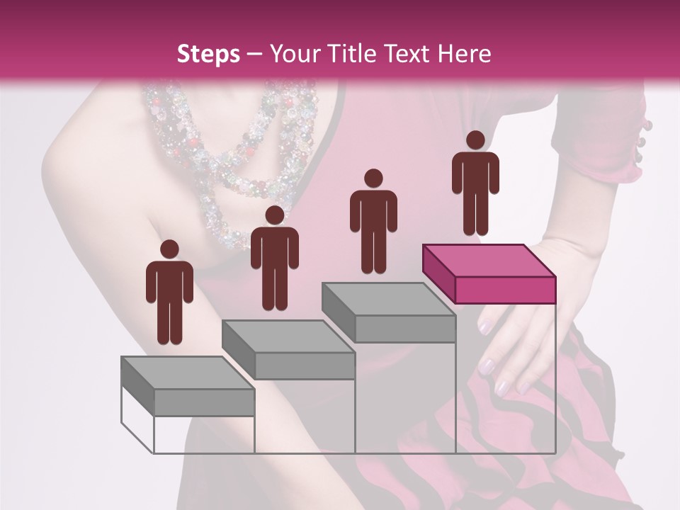 Girl Studio Pose PowerPoint Template