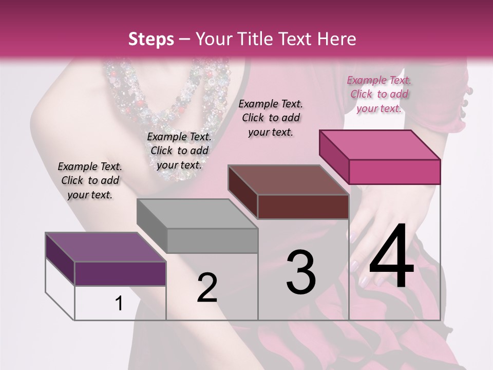 Girl Studio Pose PowerPoint Template