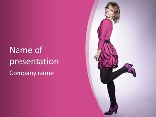 Bright Studio Girl PowerPoint Template