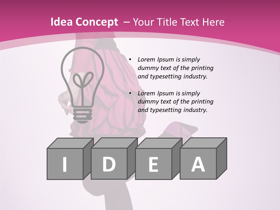 Bright Studio Girl PowerPoint Template