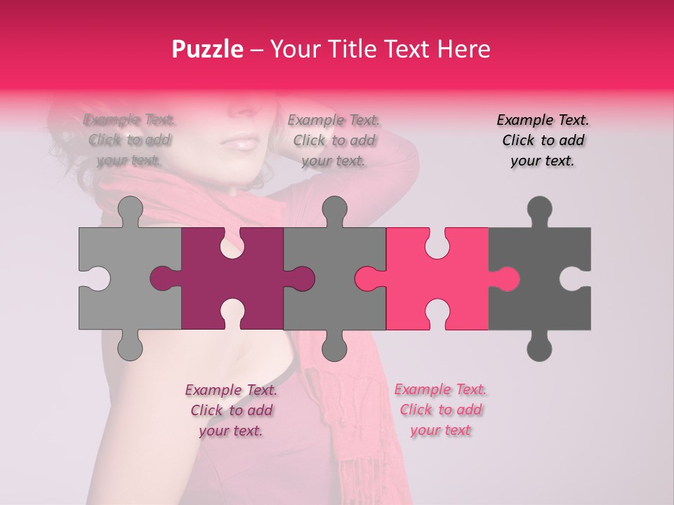 Person Female Bright PowerPoint Template