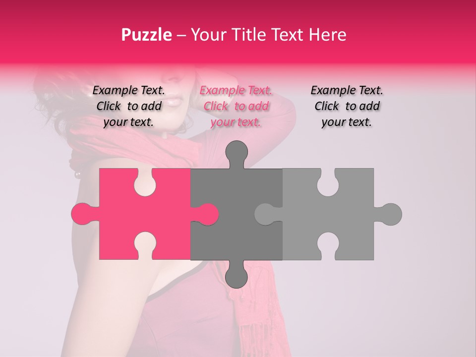 Person Female Bright PowerPoint Template