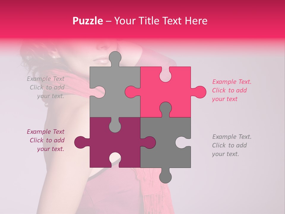 Person Female Bright PowerPoint Template