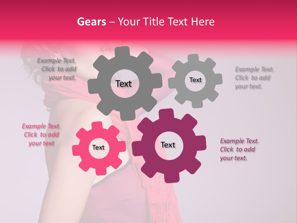 Person Female Bright PowerPoint Template