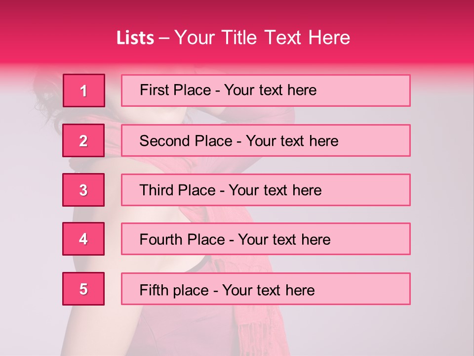 Person Female Bright PowerPoint Template