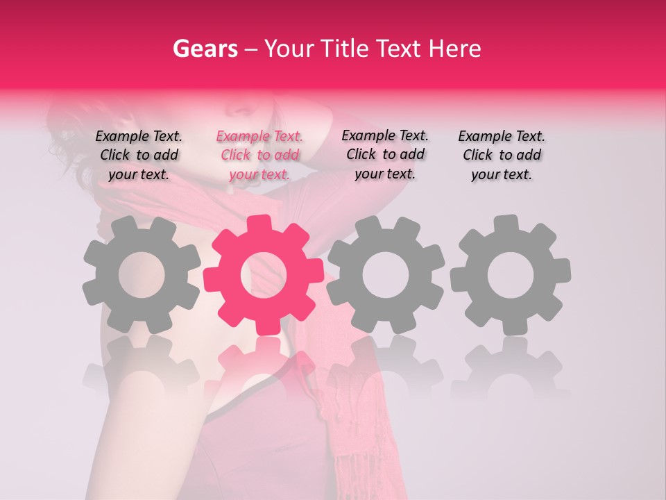 Person Female Bright PowerPoint Template