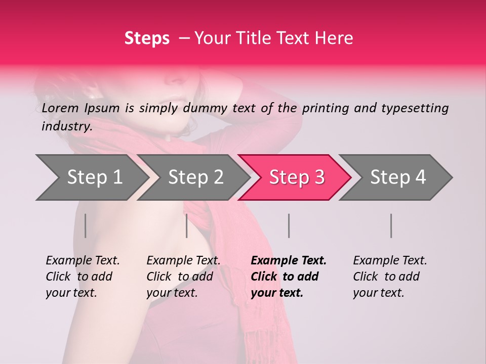 Person Female Bright PowerPoint Template