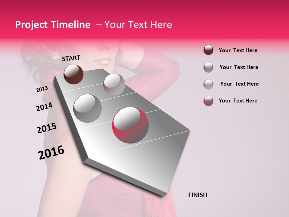 Person Female Bright PowerPoint Template