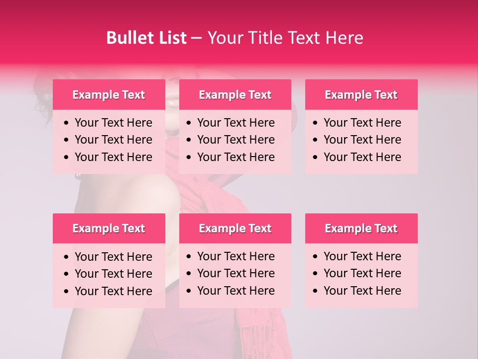 Person Female Bright PowerPoint Template