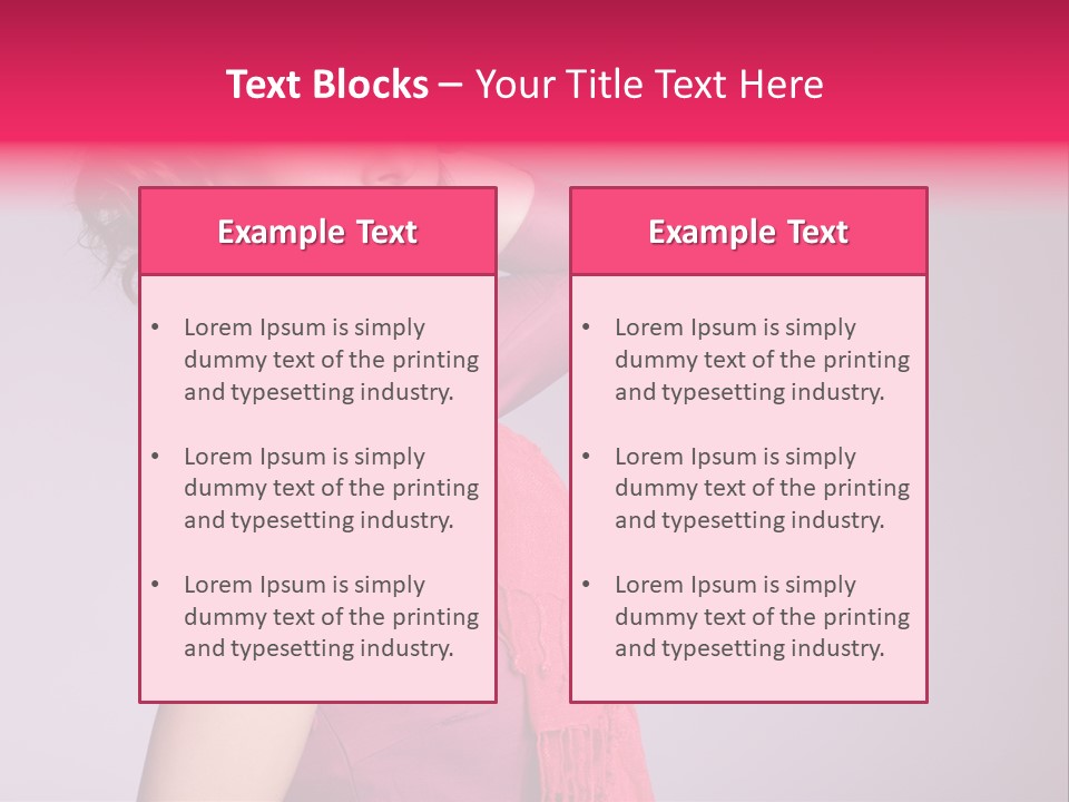 Person Female Bright PowerPoint Template