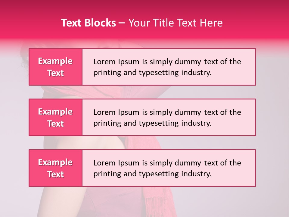 Person Female Bright PowerPoint Template