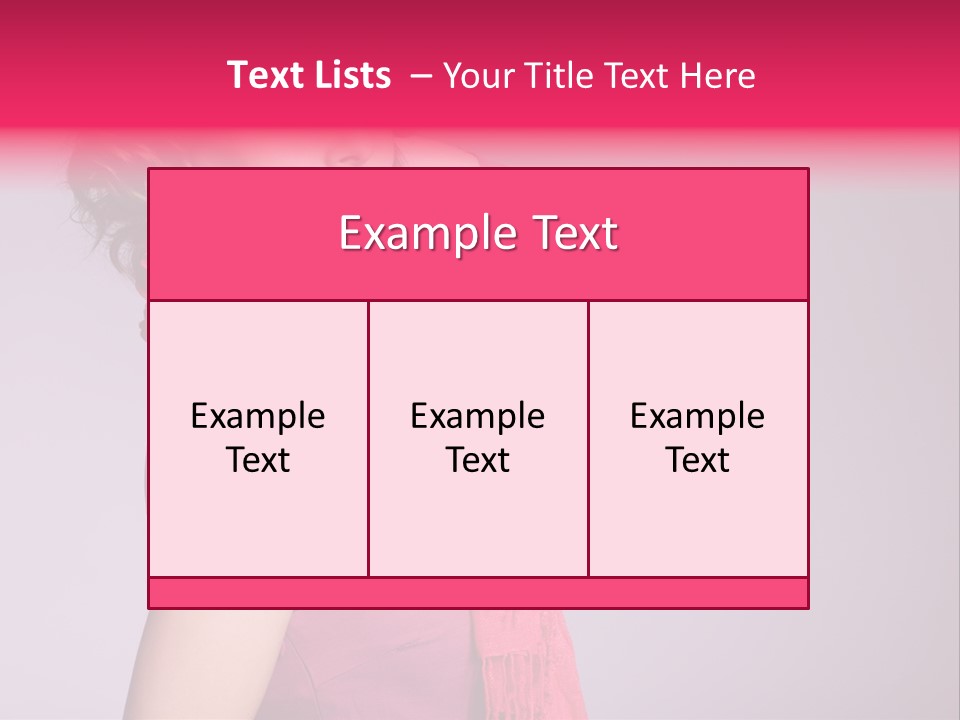 Person Female Bright PowerPoint Template