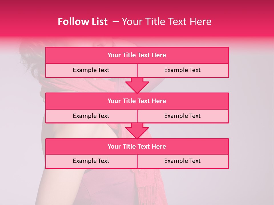Person Female Bright PowerPoint Template