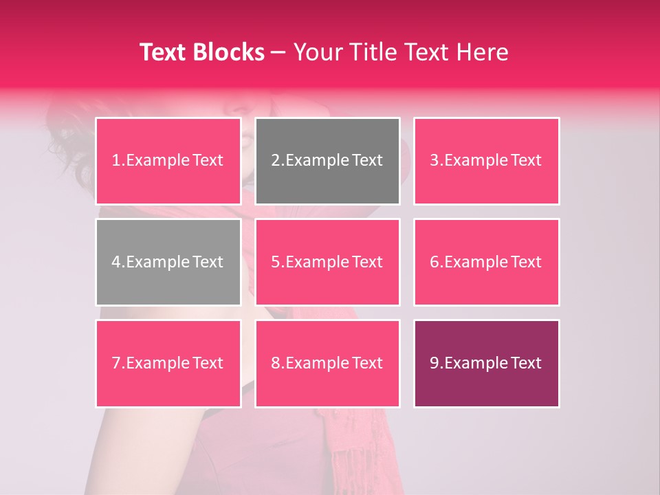 Person Female Bright PowerPoint Template