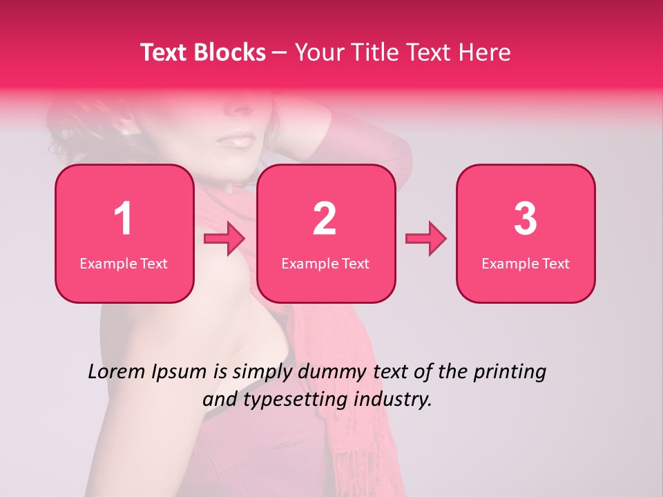 Person Female Bright PowerPoint Template