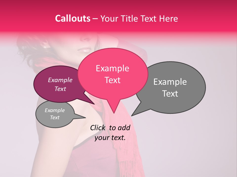 Person Female Bright PowerPoint Template