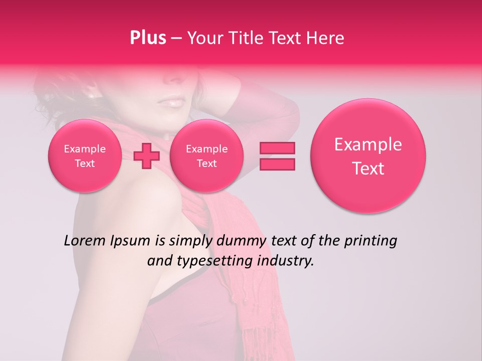 Person Female Bright PowerPoint Template