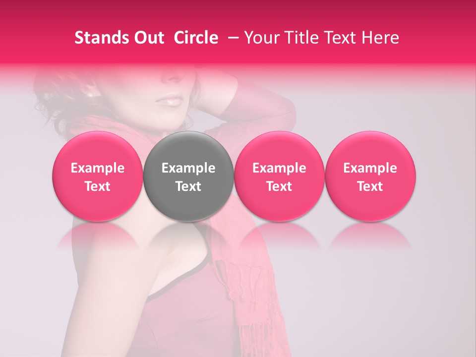 Person Female Bright PowerPoint Template